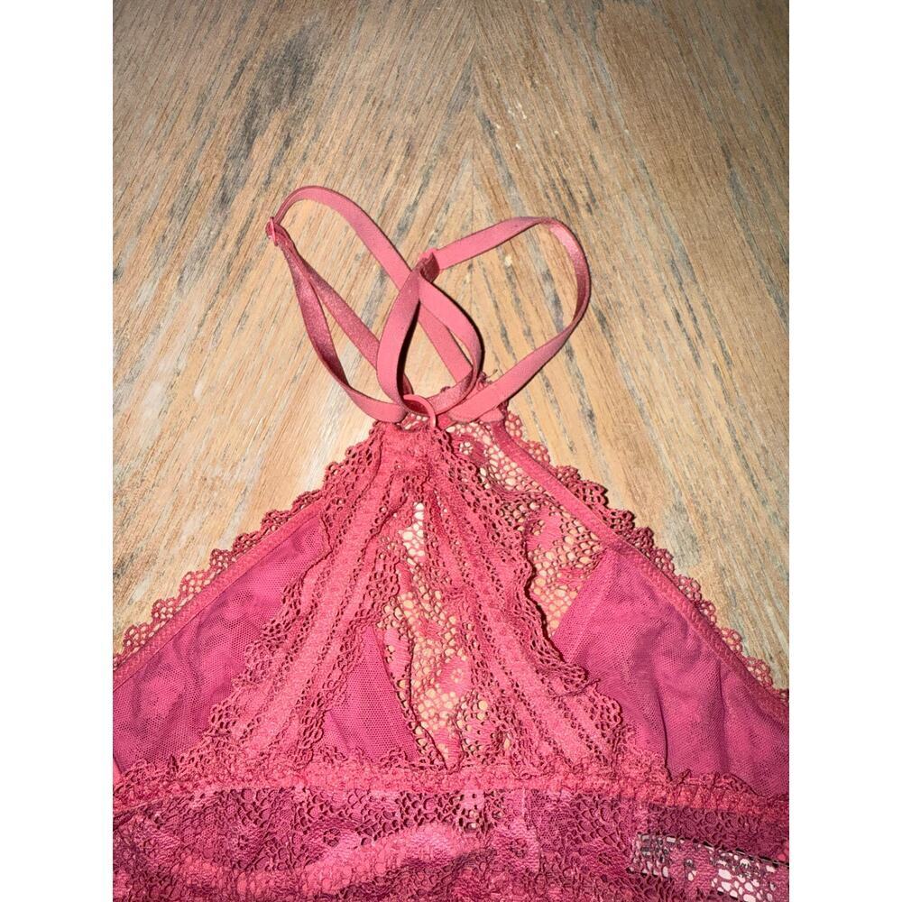Victoria’s Secret pink lace halter neck bralette size small - Picture 5 of 8